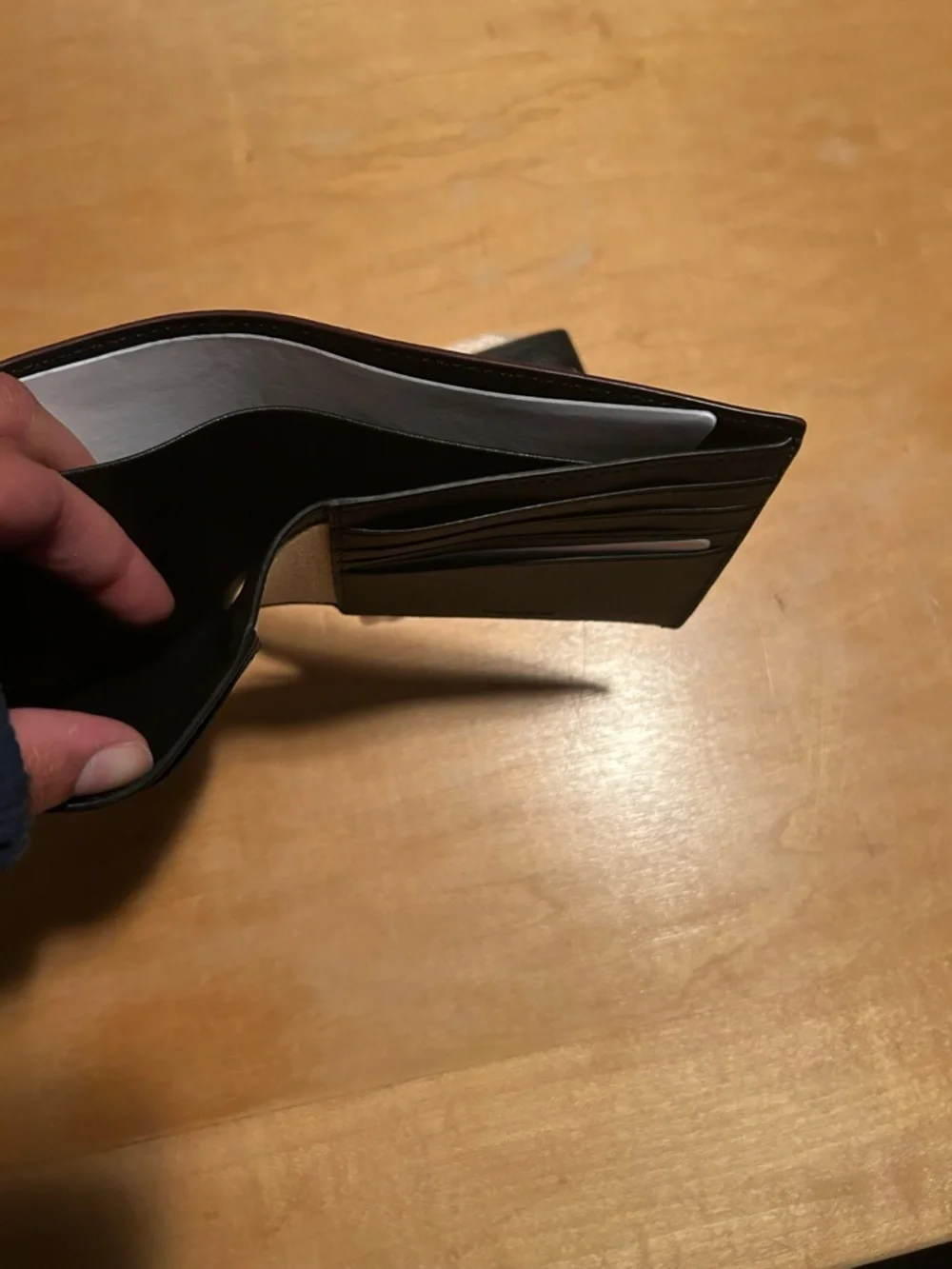 Coach Black Leather Bifold Wallet, and Credit Card Wallet - Men's Accessory